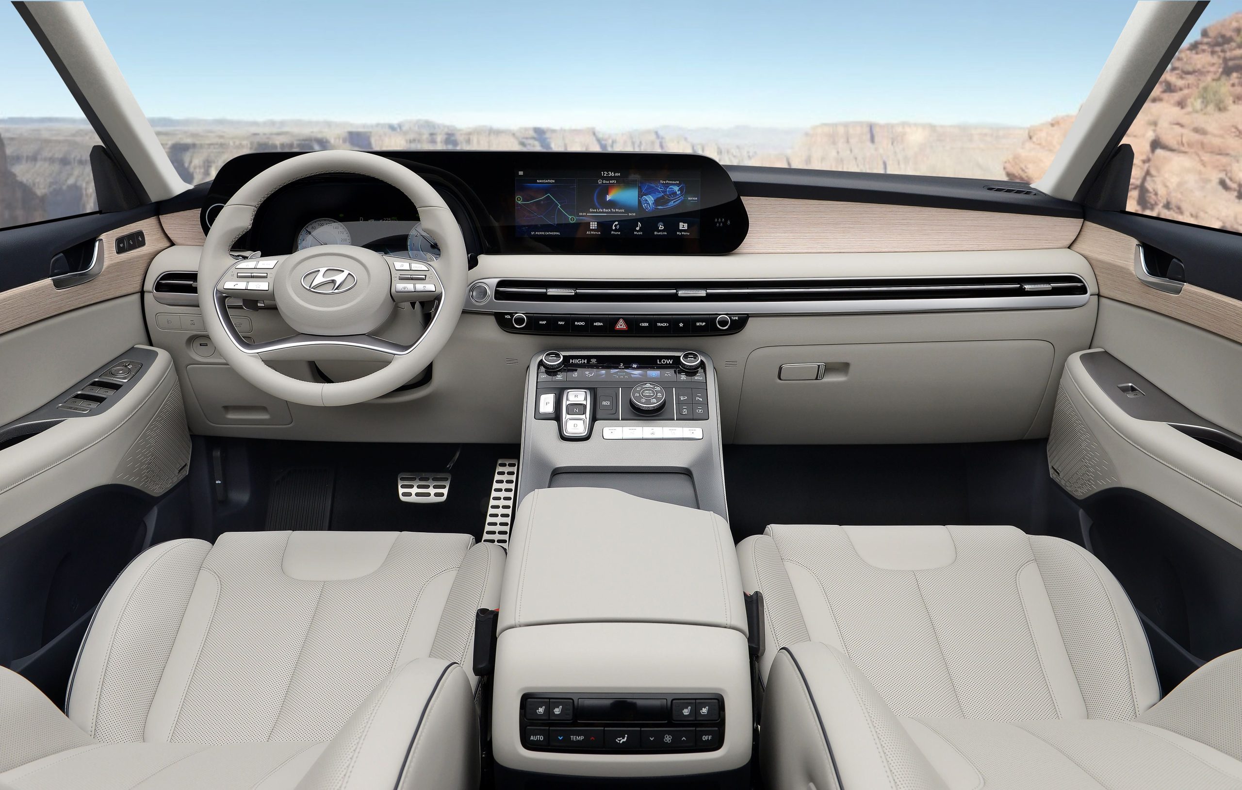 Intérieur moderne Hyundai SUV design technologie