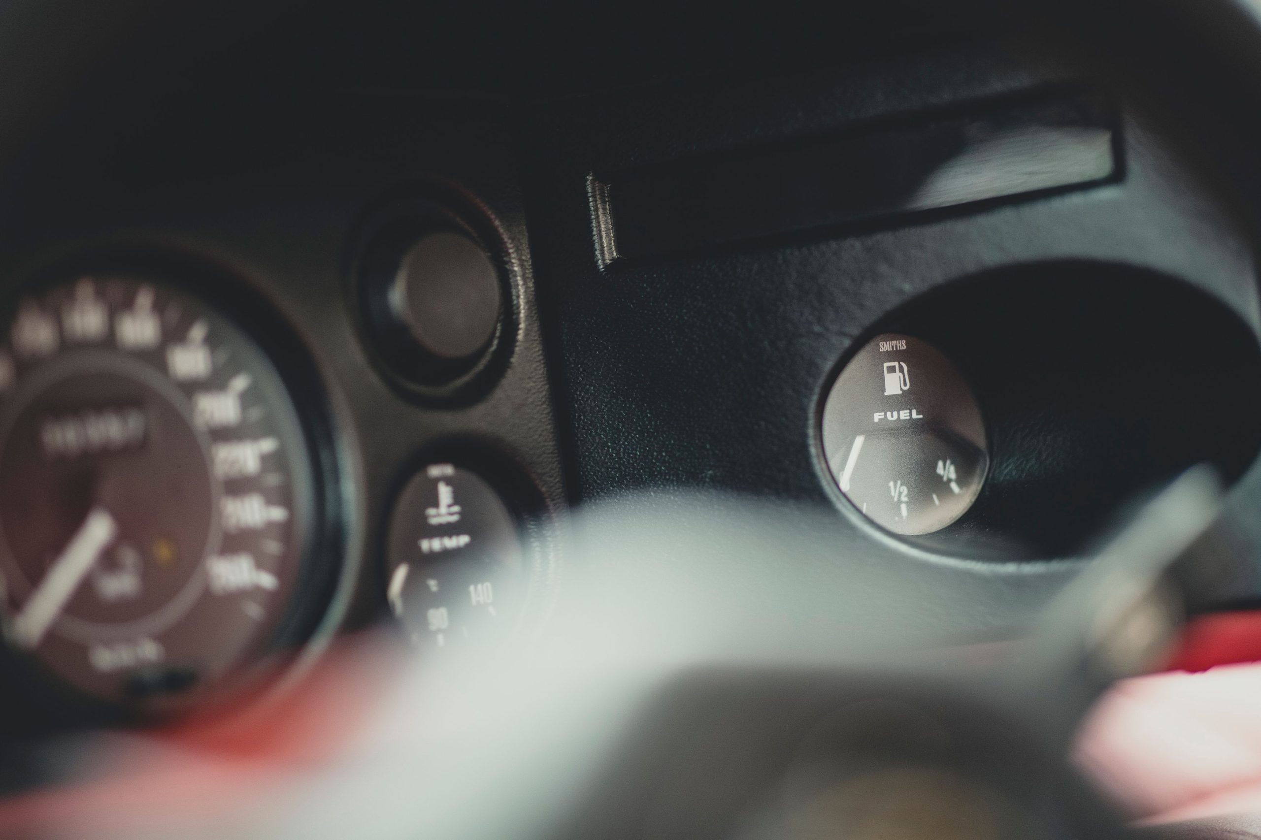Jauges vintage voiture niveau carburant odometro